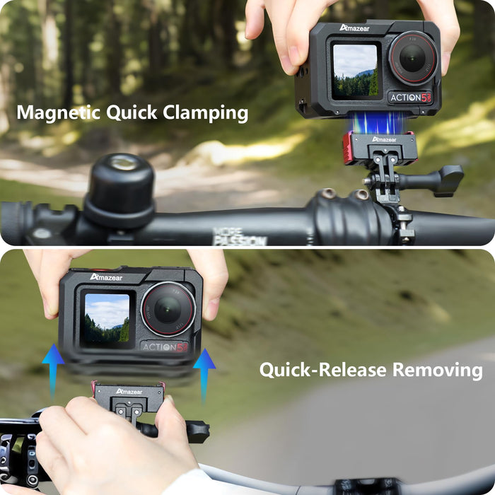 Amazear 360° Rotation Metal Quick-Release Mount for DJI Osmo Action 5 Pro / Xtra Edge - detail 5