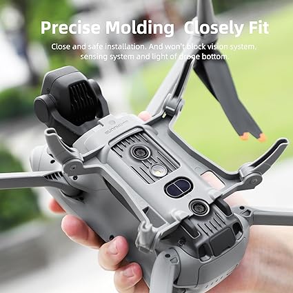 FPVtosky Landing Gear for DJI Mini 3, DJI Mini 3 Drone Spider Leg Foldable Extension Kit (Grey)