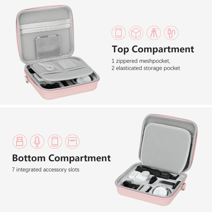 Amazear Travel Carrying Case for Insta360 GO Ultra - Pink - detail 3