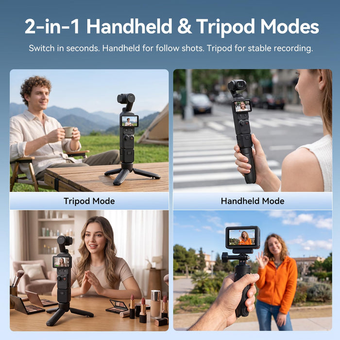 Amazear Mini Tripod for DJI Osmo Pocket 4P/4/3 for Insta360 Luna Ultra/Pro - detail 4