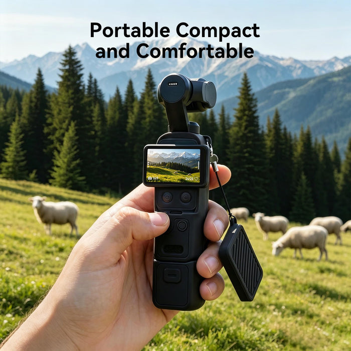 Amazear Silicone Case for DJI Osmo Pocket 4 - Black - detail 4