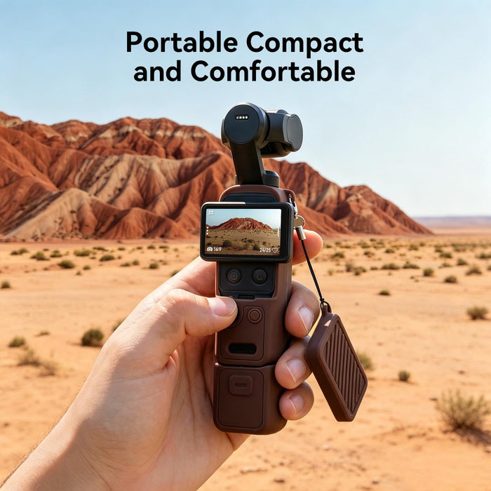 Amazear Silicone Case for DJI Osmo Pocket 4 - Brown - detail 3