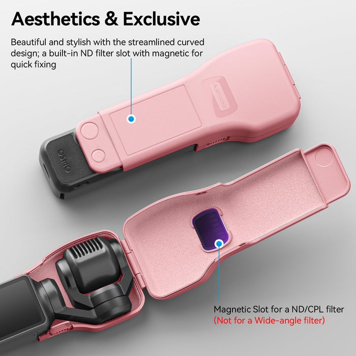 Amazear Gimbal Screen Protective Cover for DJI Osmo Pocket 4/3/Xtra Muse - Light Pink - detail 5