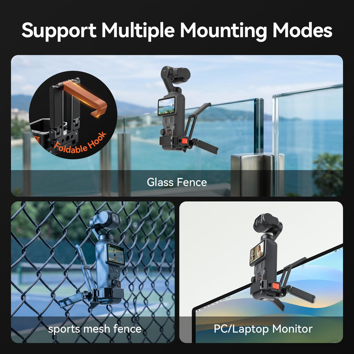 Amazear Multi-Functional Metal Magnetic Mount for DJI Osmo Pocket 4P/4/3/Xtra Muse - detail 2