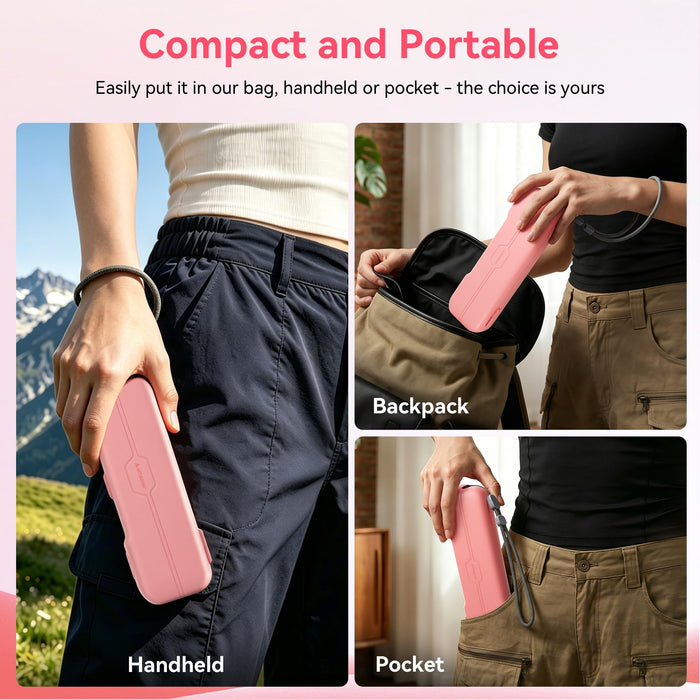 Amazear Portable Protective Case for DJI Osmo Pocket 4/3/Xtra Muse - Light Pink - detail 6