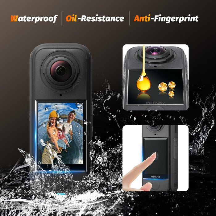 Amazear Tempered Glass Screen Protector for Insta360 X4 Air - 3 Pack - detail 4