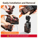Amazear Magnetic Mount Stand for DJI Osmo Pocket 4P/4/3/Xtra Muse - Brown - detail 9
