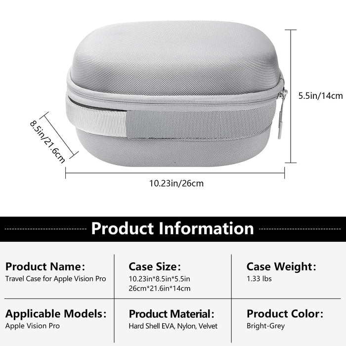 Amazear 7-in-1 Carrying Case Accessory Set for Apple Vision Pro - detail 8