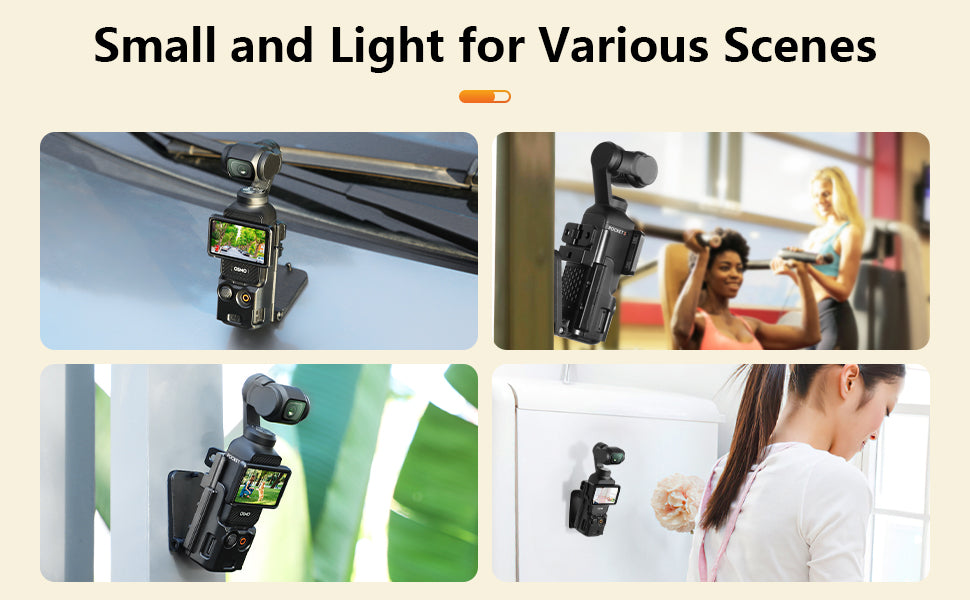 Magnetic Mount Stand and Gimbal Lens Protective Cover Combo for DJI Osmo Pocket 3, Upgraded Pocket3 Accessories Super Strong Magnet Suction Case Holder