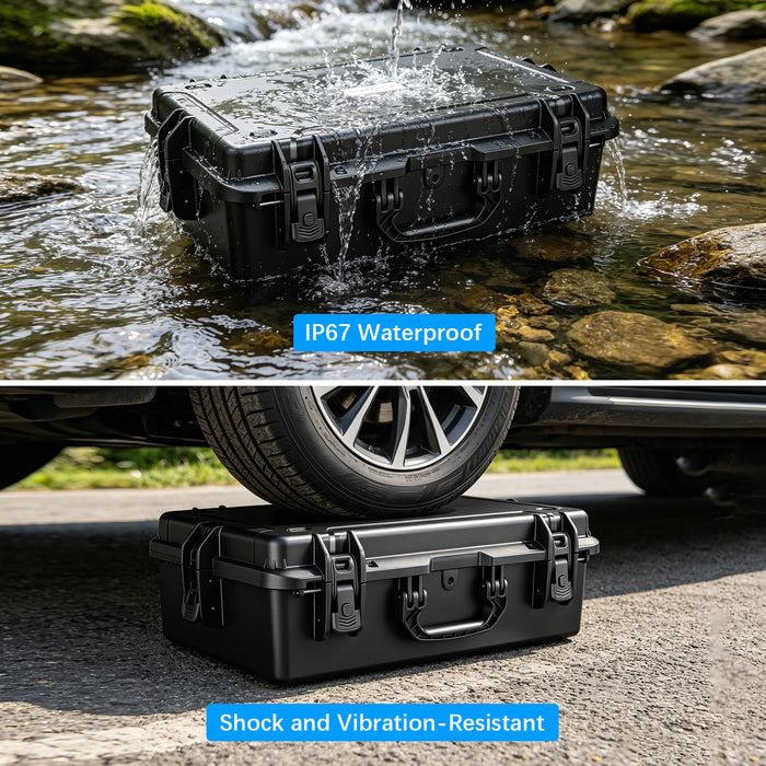 Hard Case for Starlink Gen 3 Standard Kit (29.5"×20.5"×9.5"), Fits Entire Kit with Kickstand & Base - Waterproof Shockproof Travel Box with Custom Foam