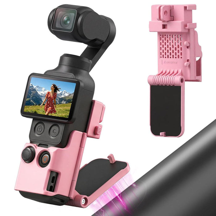 Amazear Magnetic Mount Stand for DJI Osmo Pocket 4P/4/3 / Xtra Muse - Pink