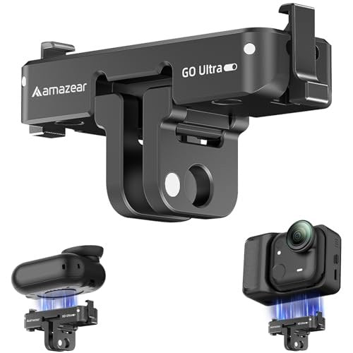 Amazear Magnetic Quick-Release Adapter Mount for Insta360 GO Ultra Accessories