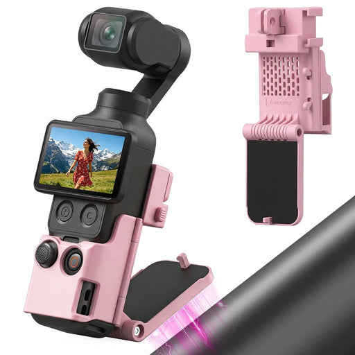 Amazear Magnetic Mount Stand for DJI Osmo Pocket 4P/4/3 / Xtra Muse - Light Pink
