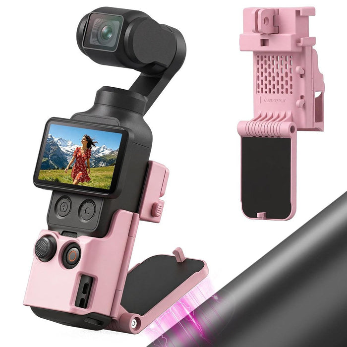 Amazear Magnetic Mount Stand for DJI Osmo Pocket 4P/4/3 / Xtra Muse - Light Pink
