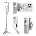 Amazear Phone Camera Grip with Selfie Stick Tripod - White