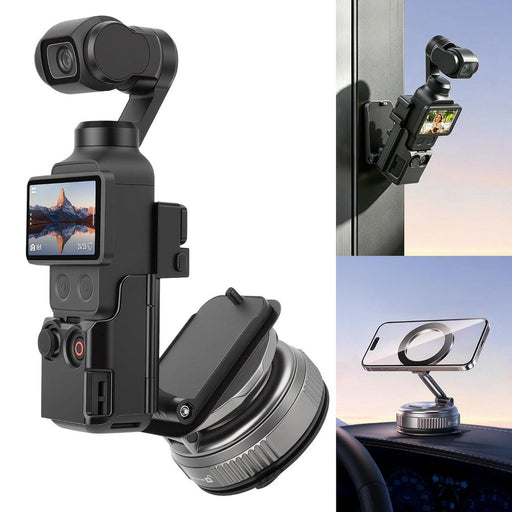 Amazear Magnetic Mount and Suction Car Holder Combo for DJI OSMO Pocket 4P/4/3/ Xtra Muse Accessories