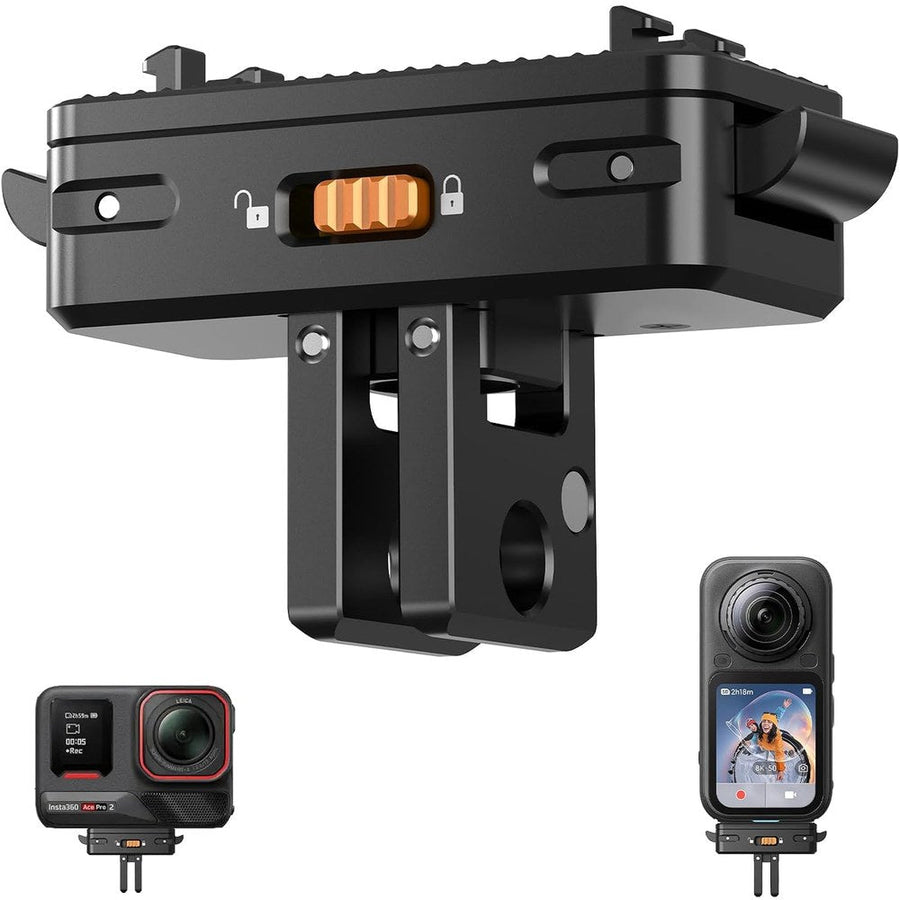 Amazear Upgraded Magnetic Mount Adapter for Insta360 X6 / X5 / X4 Air Accessories