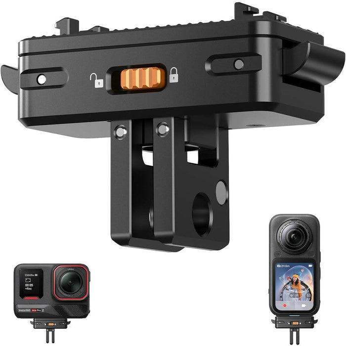 Amazear Upgraded Magnetic Mount Adapter for Insta360 X6 / X5 / X4 Air Accessories