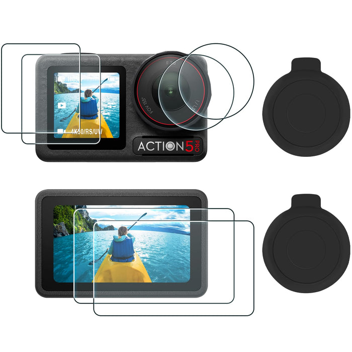 Lens Screen Protector for DJI Osmo Action 5 Pro Accessories (2Sets-8Pack)