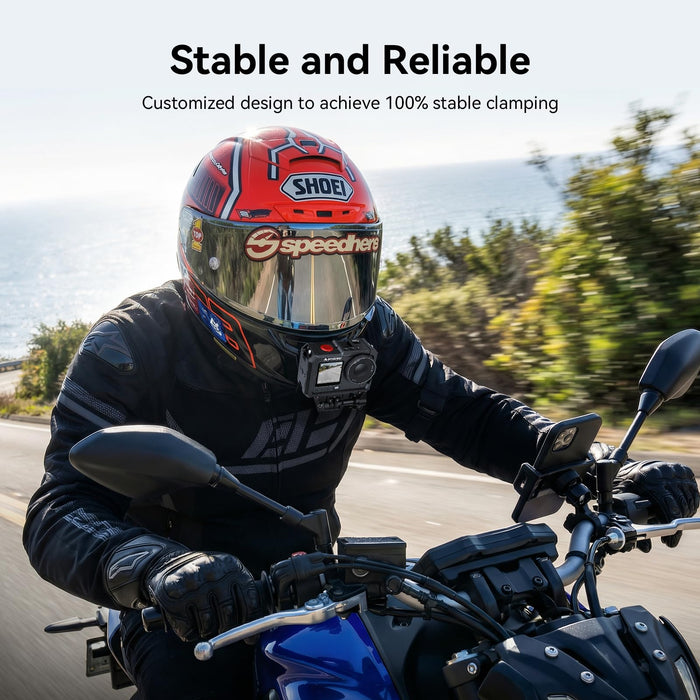 AMAZEAR Aluminum Alloy 360° Rotation Magnetic Quick-Release Mount for DJI OSMO Action 6 / Nano/Xtra Accessories