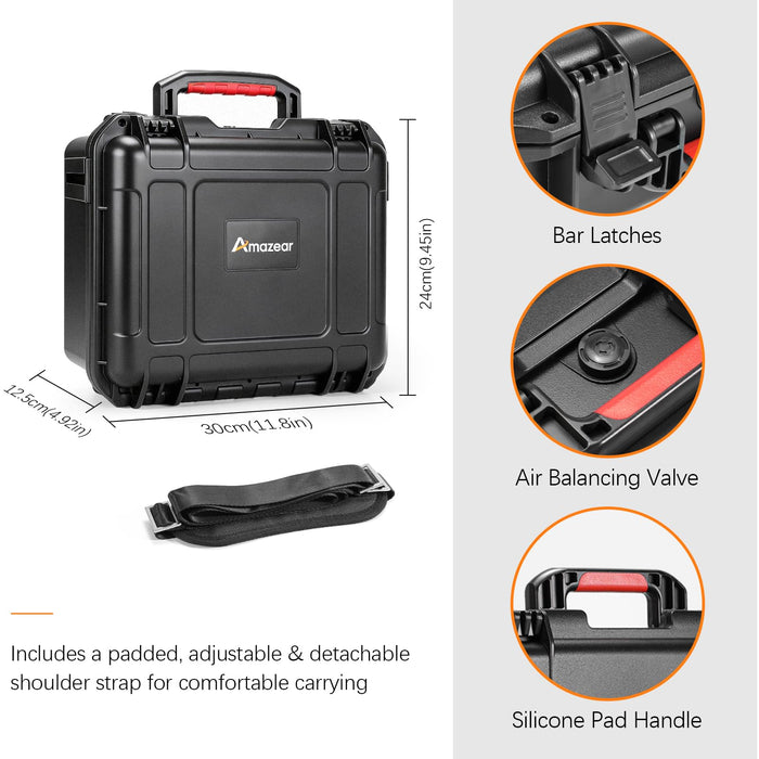AMAZEAR Dual Layer Waterproof Hard Case for DJI OSMO Action 6