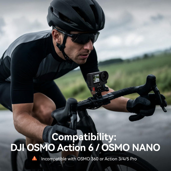 AMAZEAR Aluminum Alloy 360° Rotation Magnetic Quick-Release Mount for DJI OSMO Action 6 / Nano/Xtra Accessories