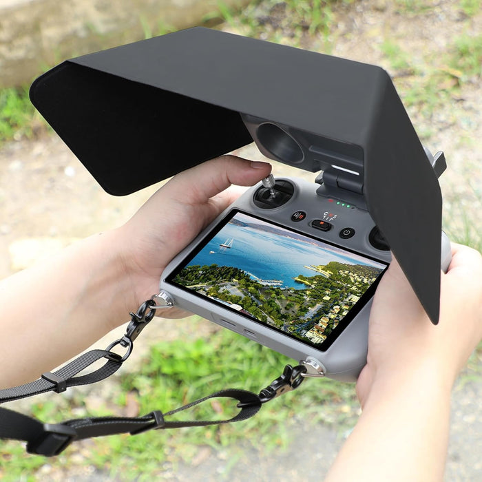 FPVtosky RC 2 Sun Hood Shade with Lanyard for DJI Mini 5 Pro/Mini 4 Pro/Flip/Air 3 Accessories, RC2 Controller Screen Protector Joystick Cover [ONLY for RC 2 Controller]