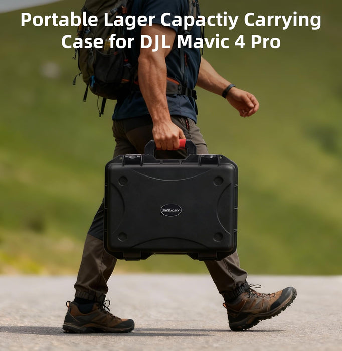 FPVtosky Dual Layer Hard Case for DJI Mavic 4 Pro[CASE ONLY], Waterproof Hard Case for Mavic 4 Pro Drone, Travel Carrying Bag Storage Box for DJI Mavic 4 Pro Fly More Combo Accessories