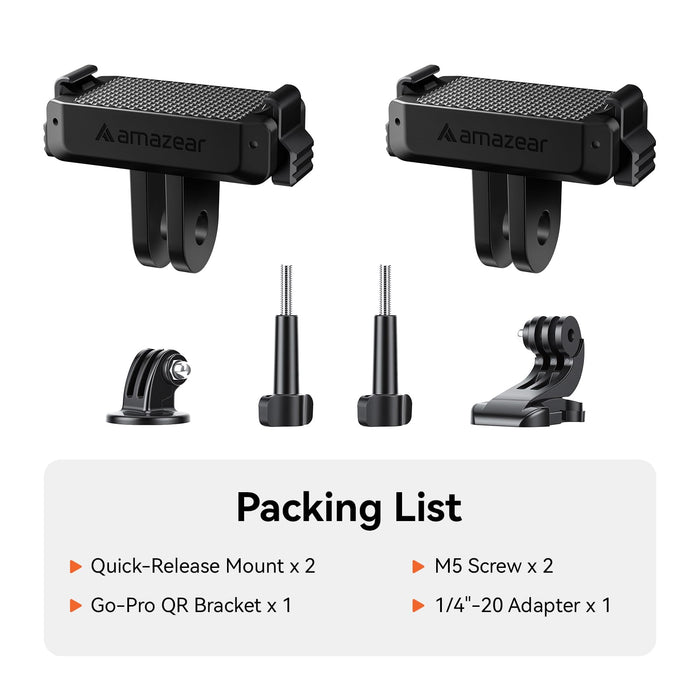 AMAZEAR Magnetic Mount for DJI OSMO Action 6 & Nano Accessories (2 Pack)